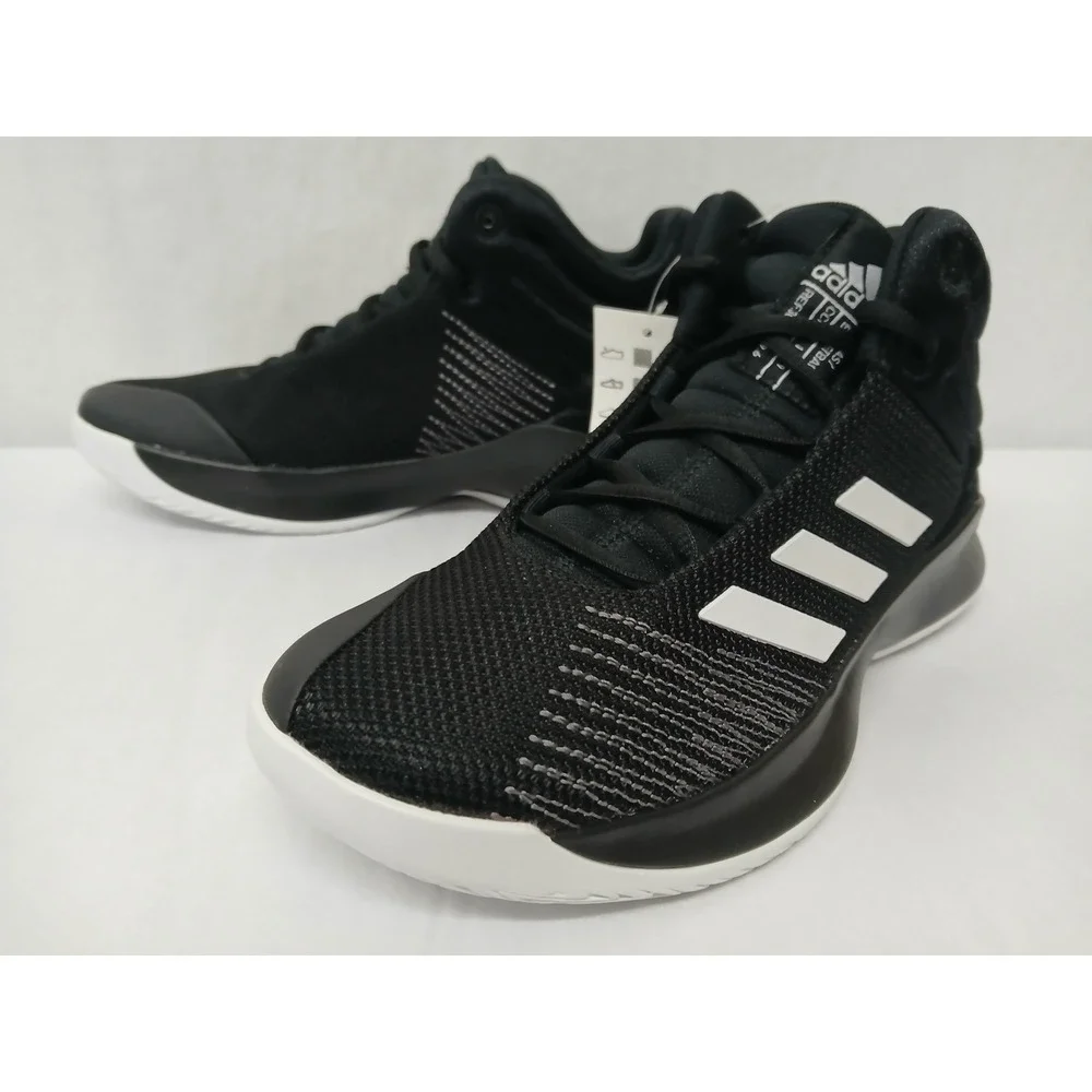 Adidas Kids Pro Spark 2018 K Basketball Shoe Sneakers AH2644 Black White Size‎ 3
